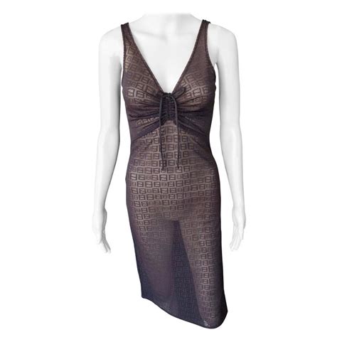 Fendi Vintage Sheer Dress 